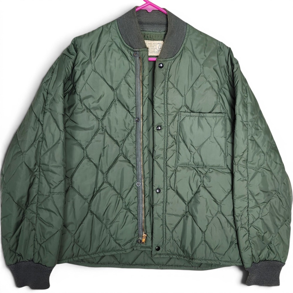 USAF 1972 Flyers CWU-9/P Quilted Liner Jacket US Air Force Size Medium - Picture 1 of 7
